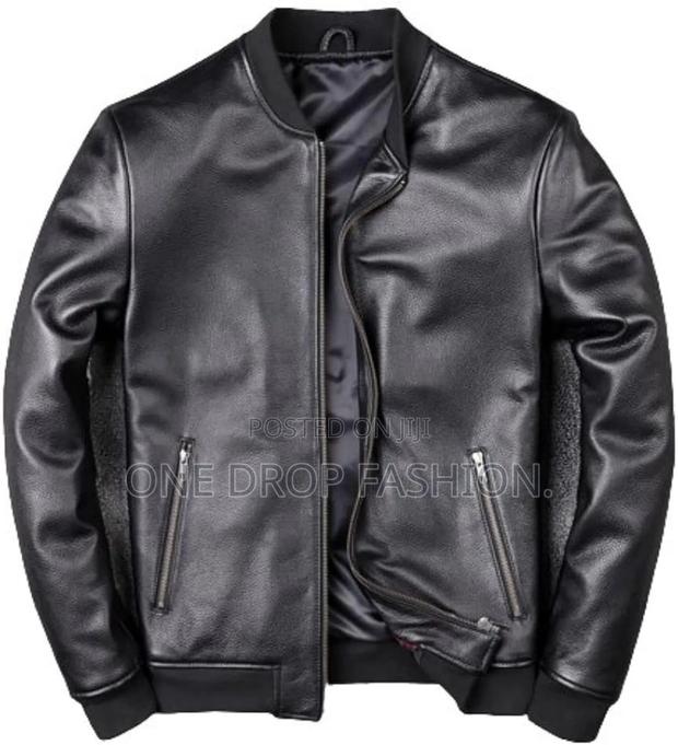 Men Black Biker Jackets - thumbnail 2