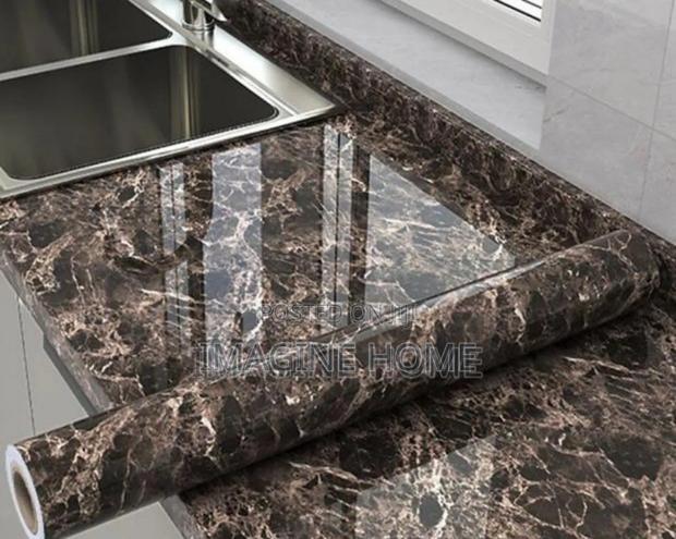 Brown Marble Contact Paper