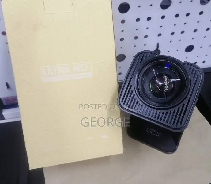 Well-Founded Hy320 Black Android Projector.