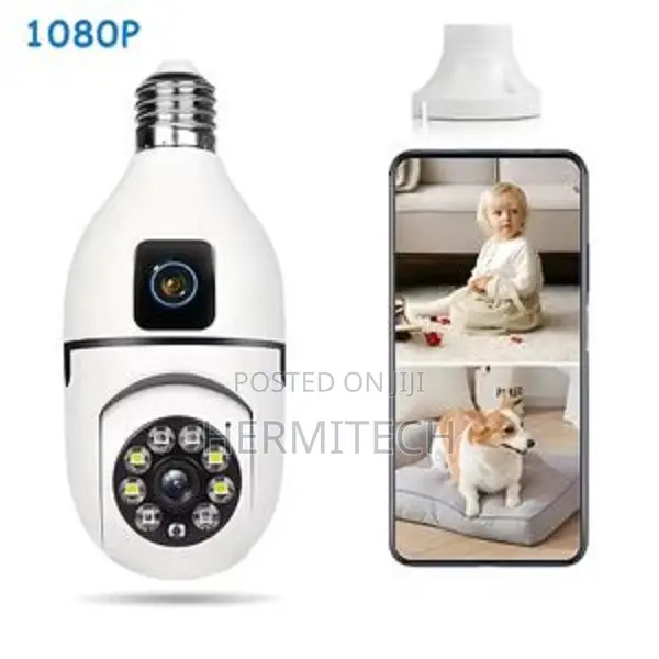 Nanny Camera 1080p 360 Night Vision Wifi Light Bulb Camera