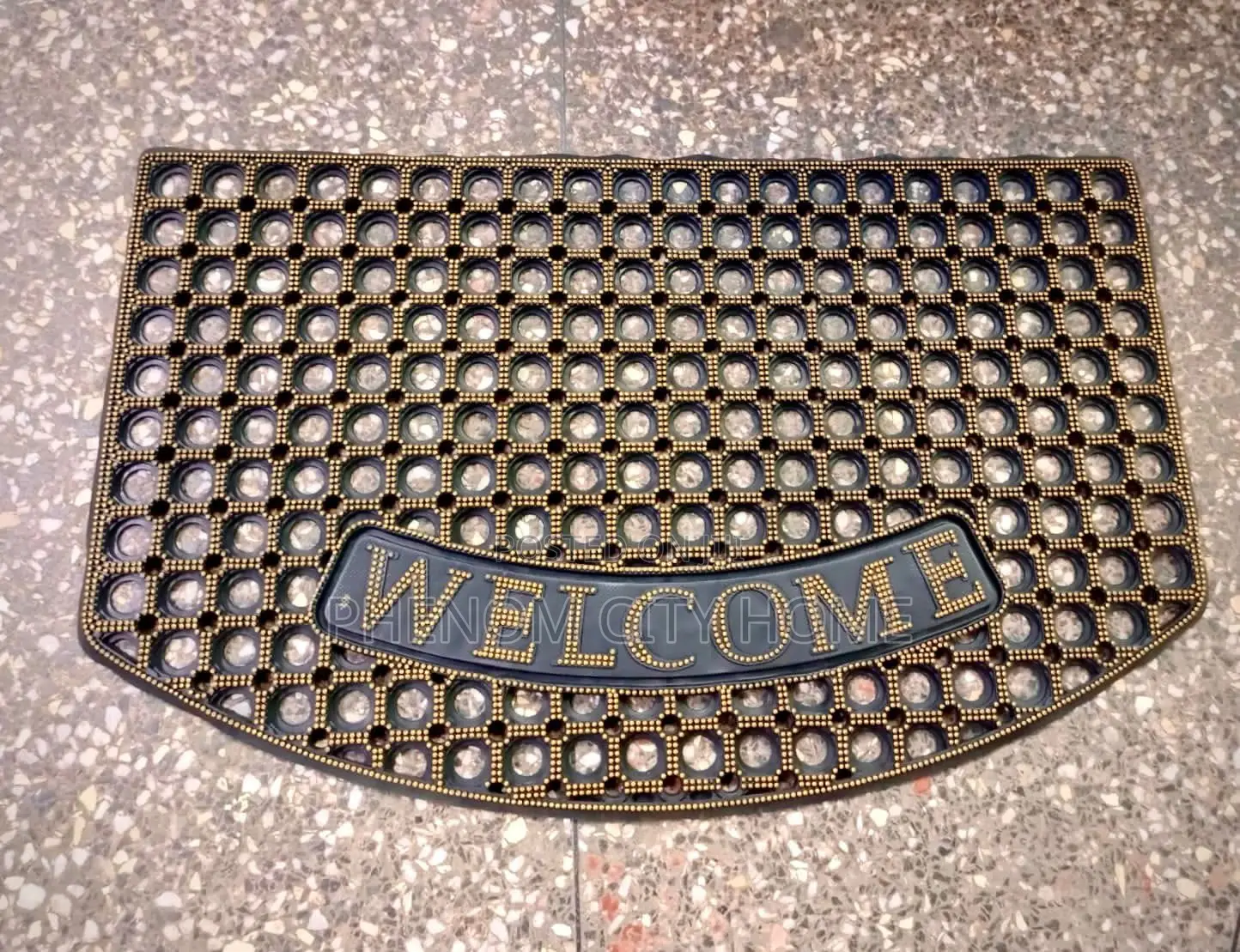 Quality Brown Welcome Rubber Mat