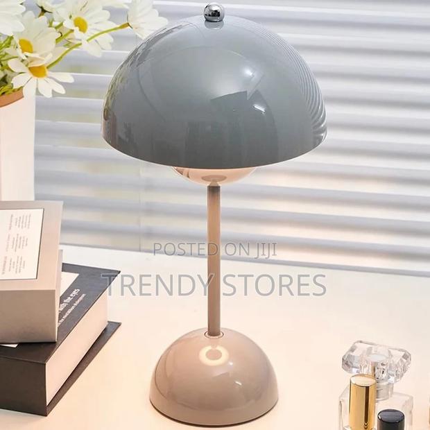 Grey Rechargeable Table Lamp - main view