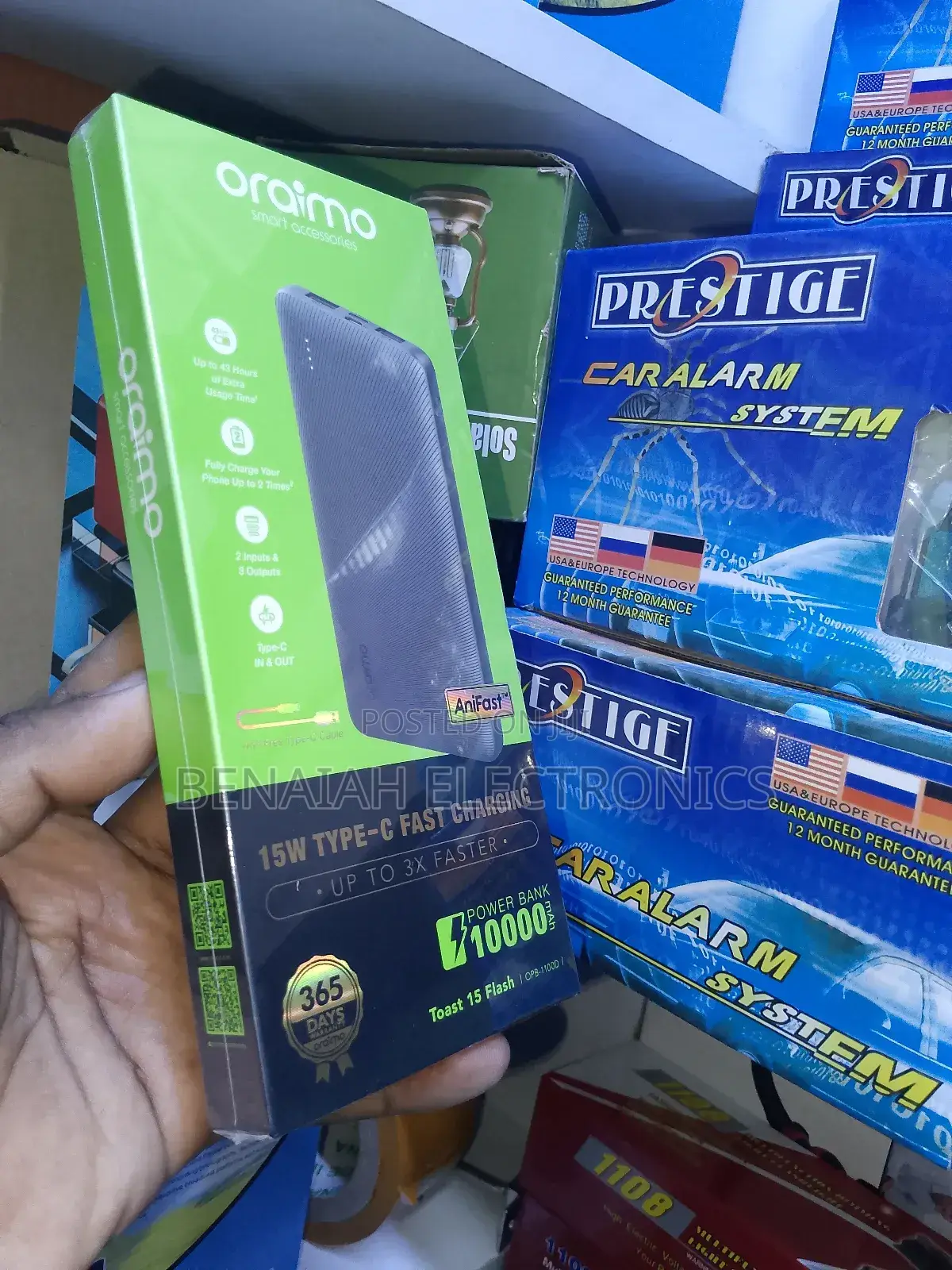 10000 Mah Top Quality Oraimo Powerbank.Quick Charger