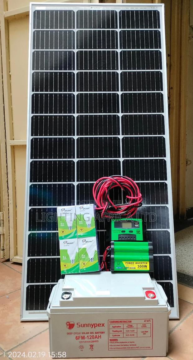 150w Solar + 120ah Battery Home Solar Kit