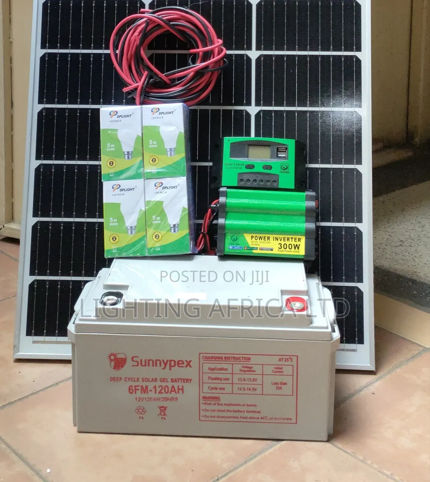 150w Solar + 120ah Battery Home Solar Kit