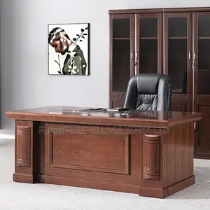 Office Table: Office Executive-Style Veneer Work Desk–1400mm