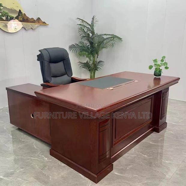 Office Table: Office Executive-Style Veneer Work Desk–1400mm - thumbnail 4