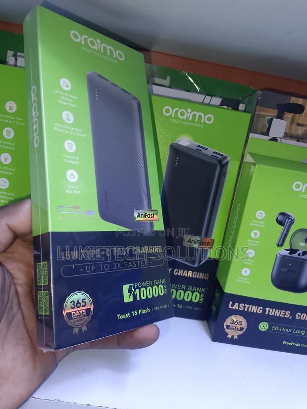 10000 Mah Oraimo Powerbank With Free Type C Cable 1499 - main view