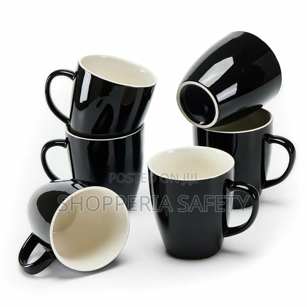 350 Ml Black Ceramic Tea/ Coffee Mugs