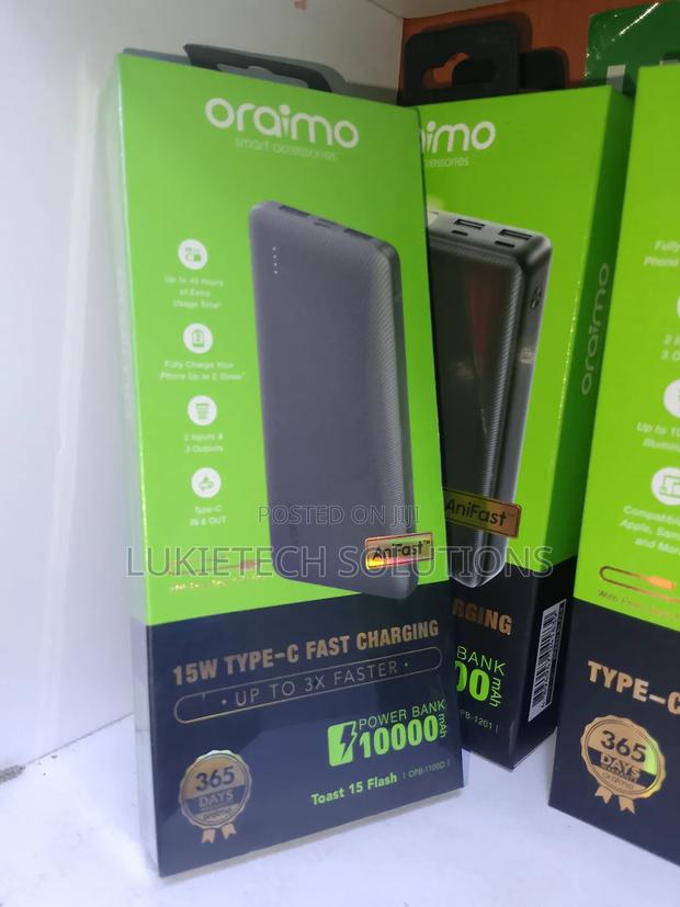 10000 Mah Oraimo Powerbank.Type C in Out - main view