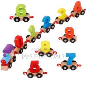 Montessori Wooden Number Train