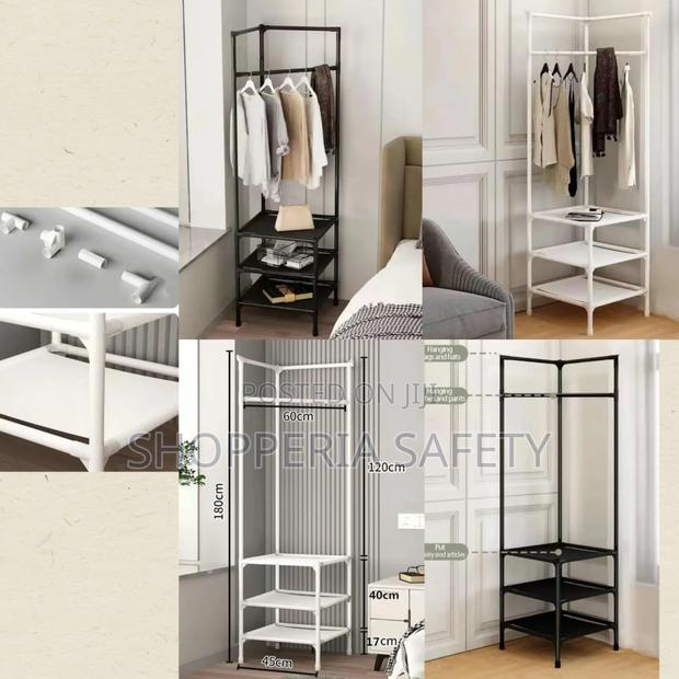 3 Layered Corner Clothes Rack - main view