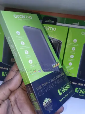 10000 Mah Oraimo Powerbank.Superfast Up to 3*Faster
