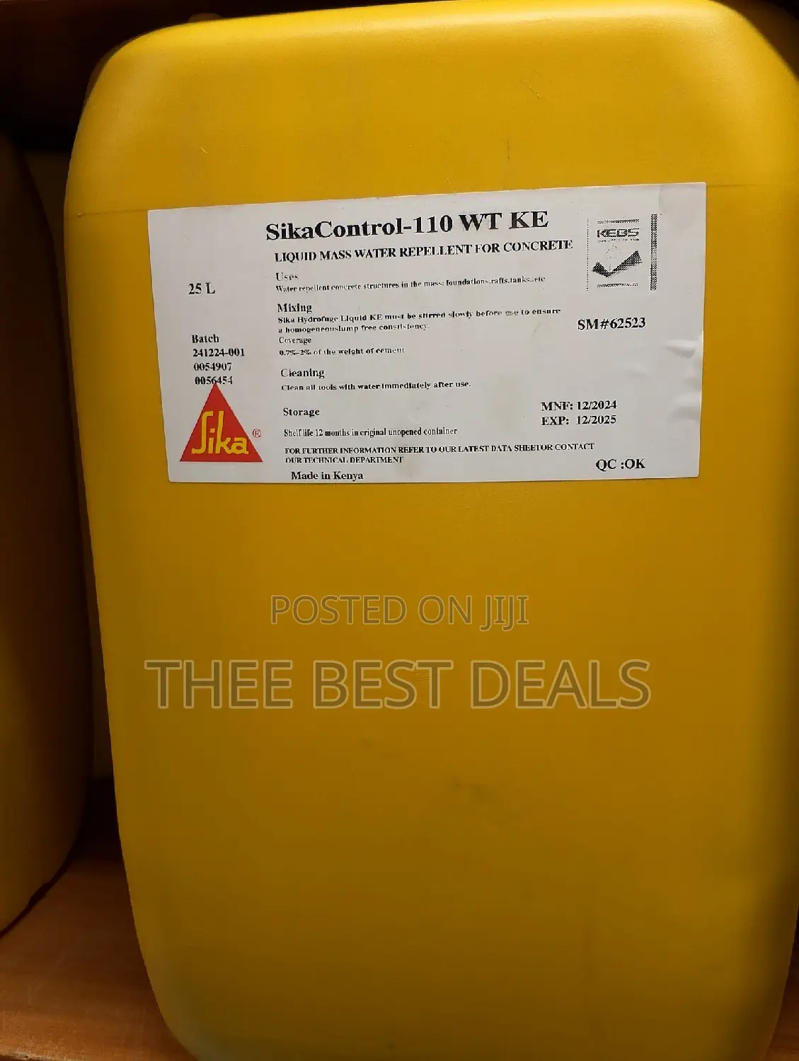 Sika Control -110 Wt Ke 25l
