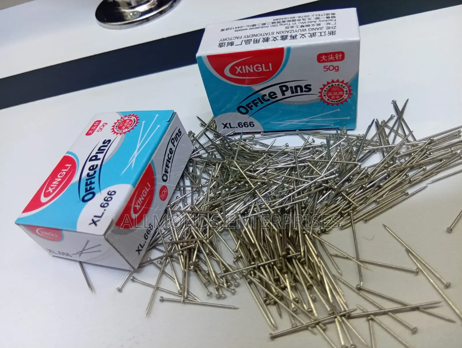 A Packet of Office Pins 50grams- Dingli