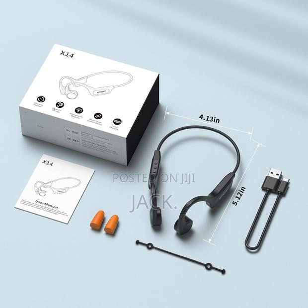 CXK X14 Bone Conduction Bluetooth 5.3 Open Ear Headphones - thumbnail 4