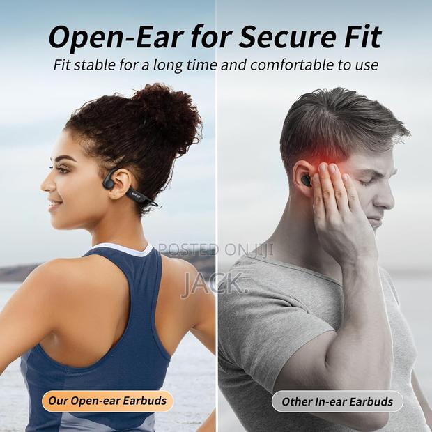 CXK X14 Bone Conduction Bluetooth 5.3 Open Ear Headphones - thumbnail 6