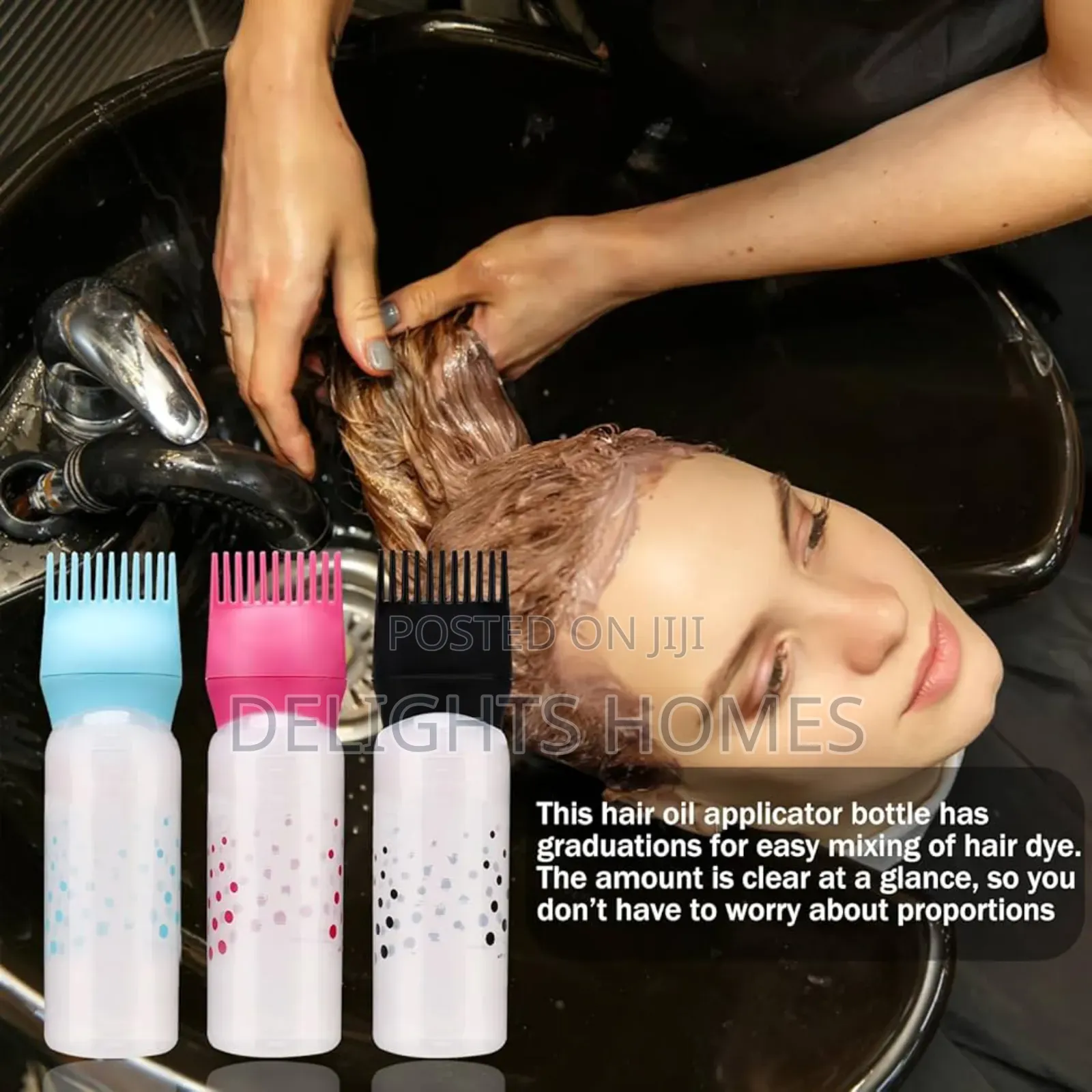 50oz Empty Hair Dye Applicator Brush Bottle