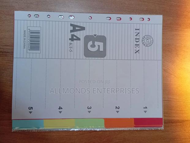 A4 File Separator/ File Divider- 1- 5 - thumbnail 4
