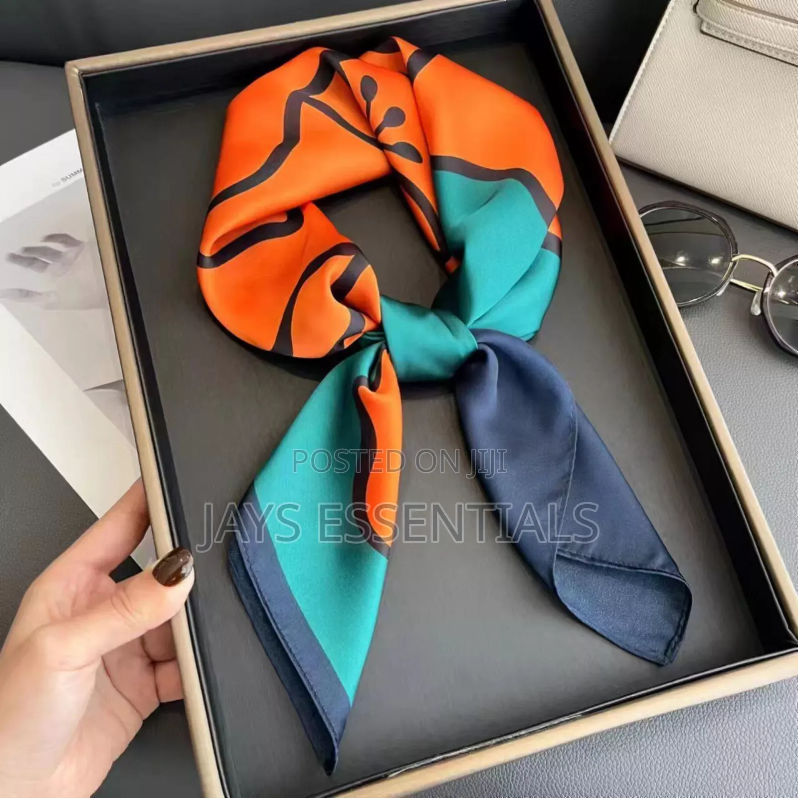 Colorful Square Silk Scarfs