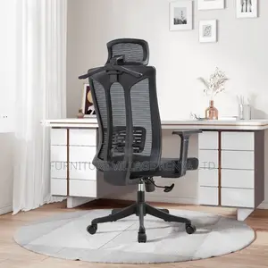 Office Chair: Mesh Posture-Friendly Task Chair With Headrest