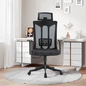 Office Chair: Mesh Posture-Friendly Task Chair With Headrest
