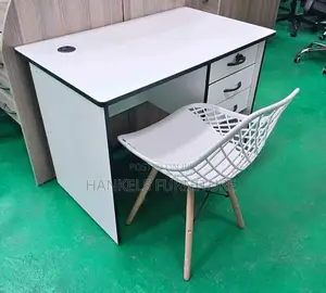 Basket Chair and Office Desk