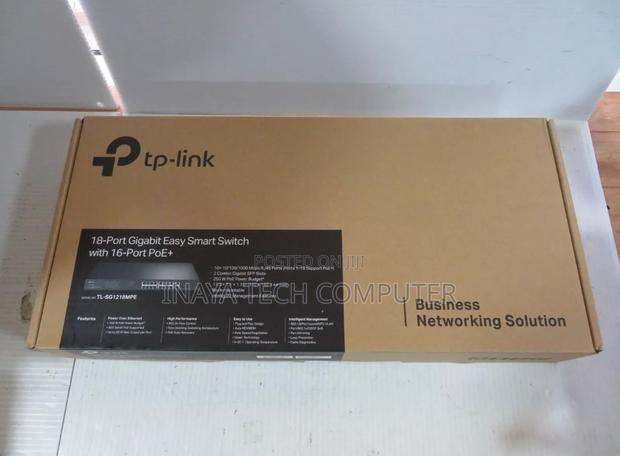 Tp-Link 18-Port S Gigabit Switch With 16-Port Poe+ Sg1218mpe