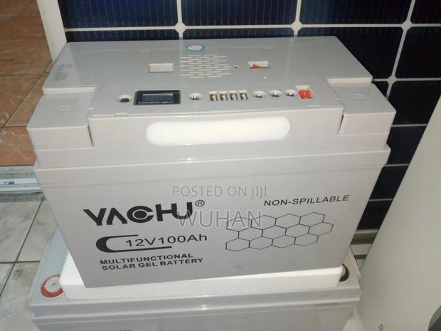 Yachu 100 Ah Gel Battery, Inbuilt Inverter 200w+200w Panel - main view
