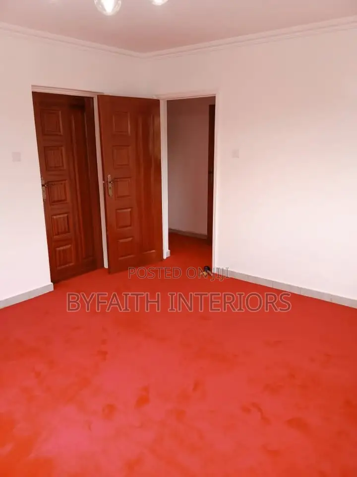 Dark Red Wall to Wall Carpet