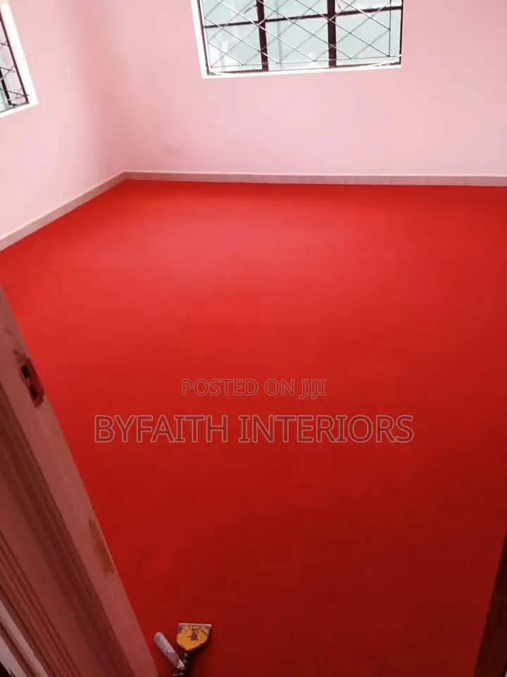 Dark Red Wall to Wall Carpet