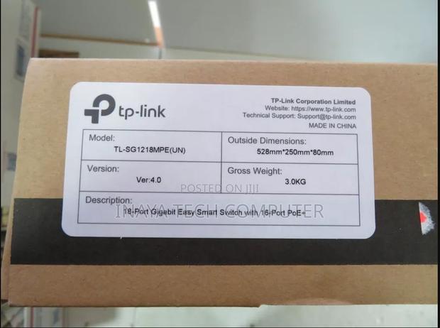 Tp Link Sg1218mpe Gigabit Smart Poe Switch - main view
