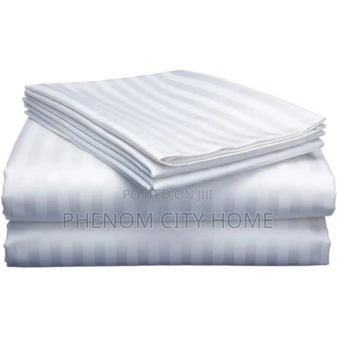 Quick-Drying Elegant Stripped Cotton Bedsheets