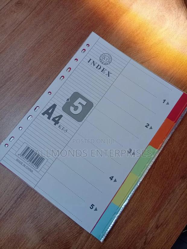 A4 File Separator/ File Divider- 1- 5 - main view