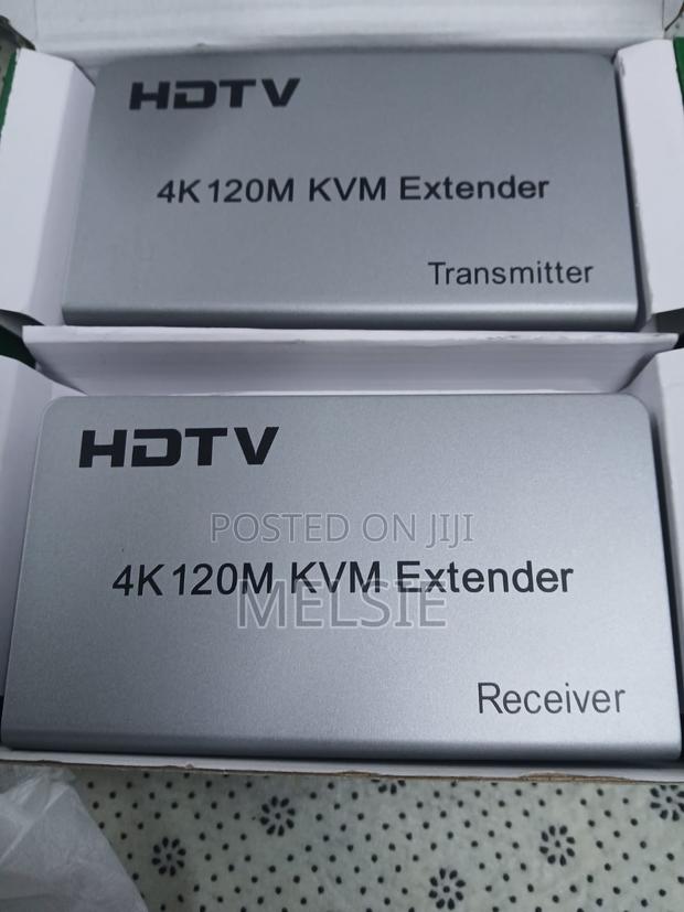  120m HDTV KVM Extender Over Ip Ir and Usb Audio Video