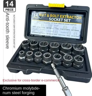 Damaged Nut and Bolt Remover/Extractor Socket Set 14pcs
