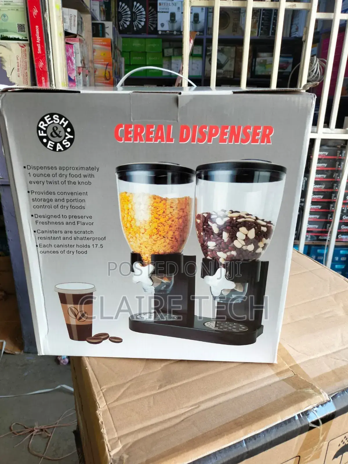 Cereal Dispenser White