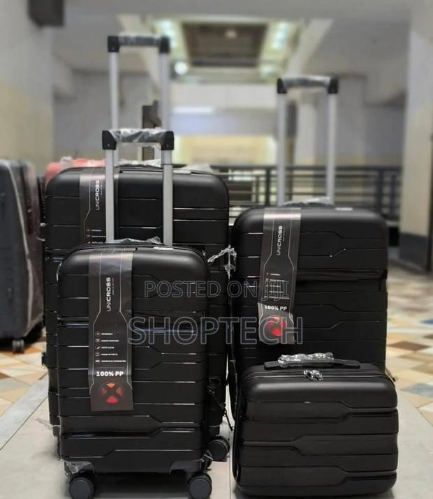 Size 4 Fashion 4 in 1 Unbreakble Laxurious Rubber Suitcase