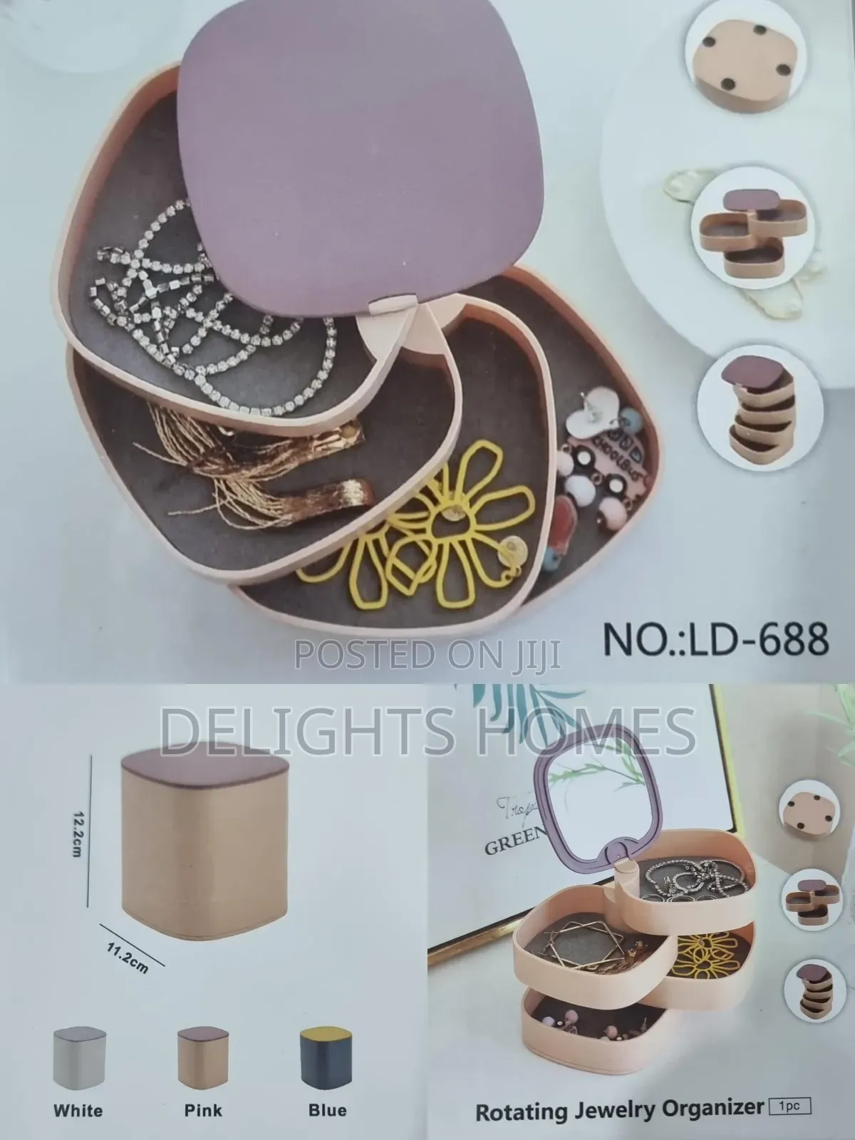 4 Layer Rotating Accessories /Jewelry Organizer