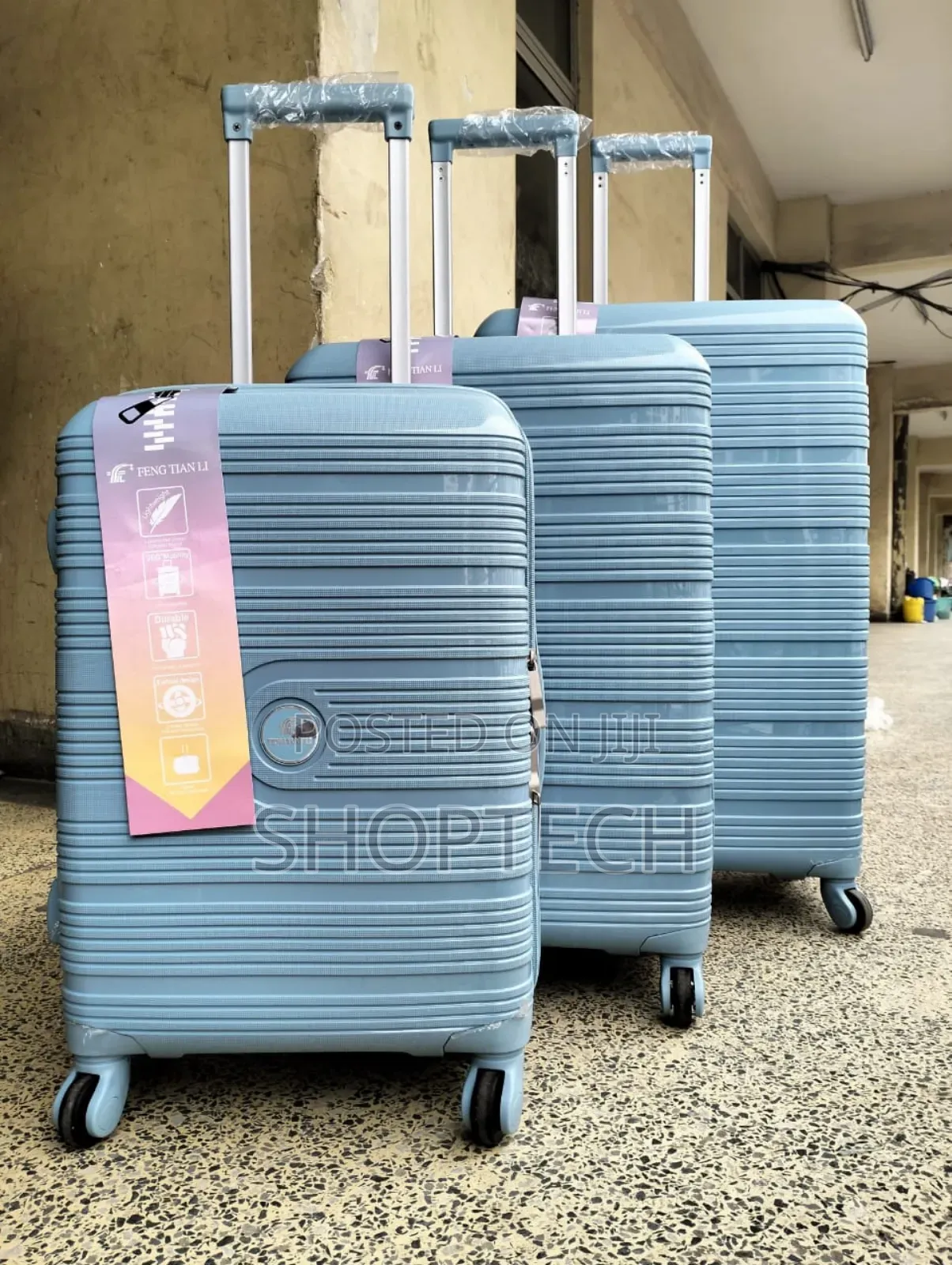 Fashion 3 in 1 Unbreakble Laxurious Rubber Suitcase