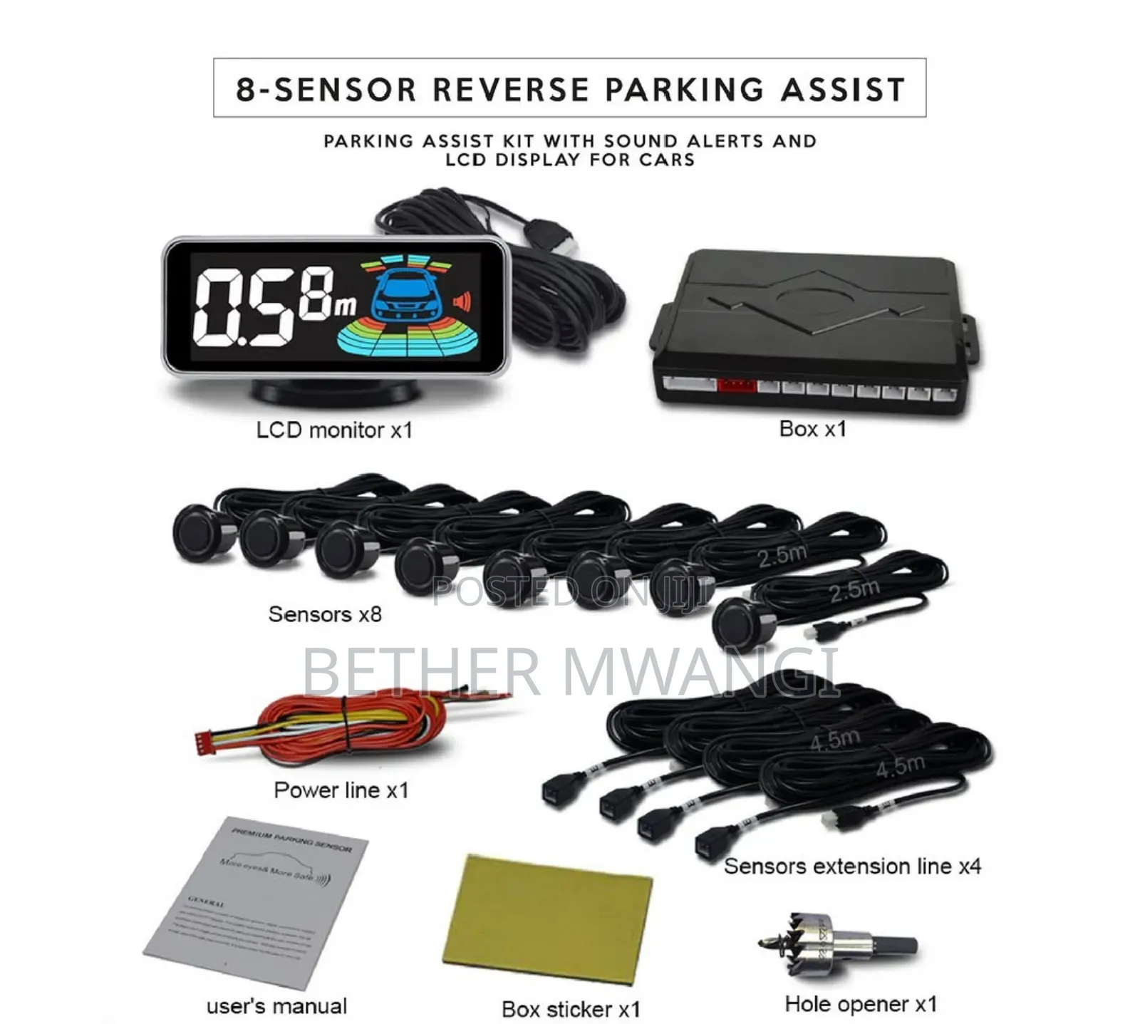 4-Sensor Reverse Car Parking Assist in Kenya