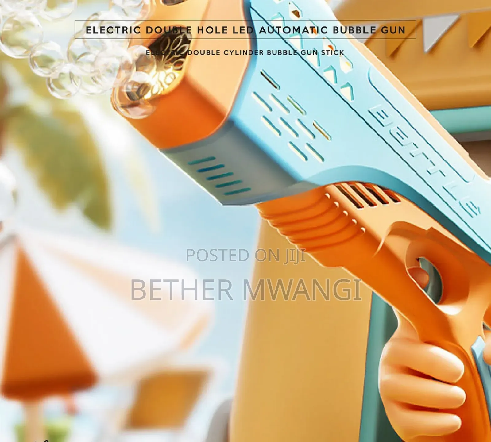 Electric Double Hole Led Automatic Bubble Gun in Kenya