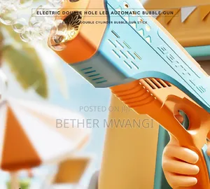 Electric Double Hole Led Automatic Bubble Gun in Kenya