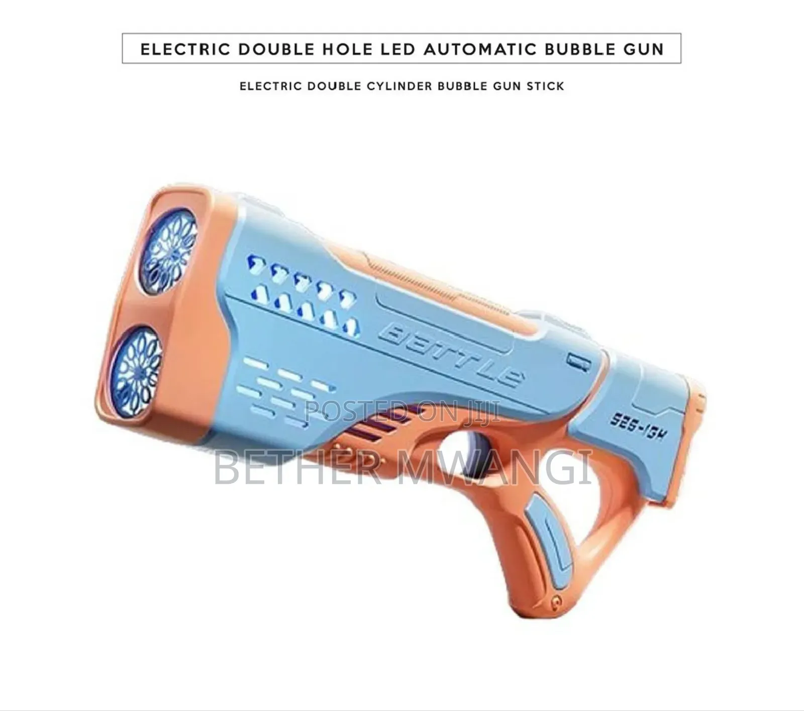 Electric Double Hole Led Automatic Bubble Gun in Kenya