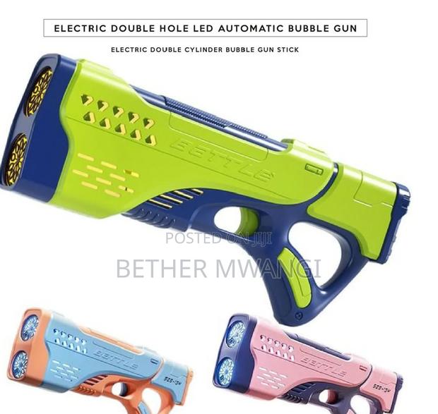 Electric Double Hole Led Automatic Bubble Gun in Kenya - thumbnail 5