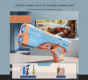 Electric Double Hole Led Automatic Bubble Gun in Kenya