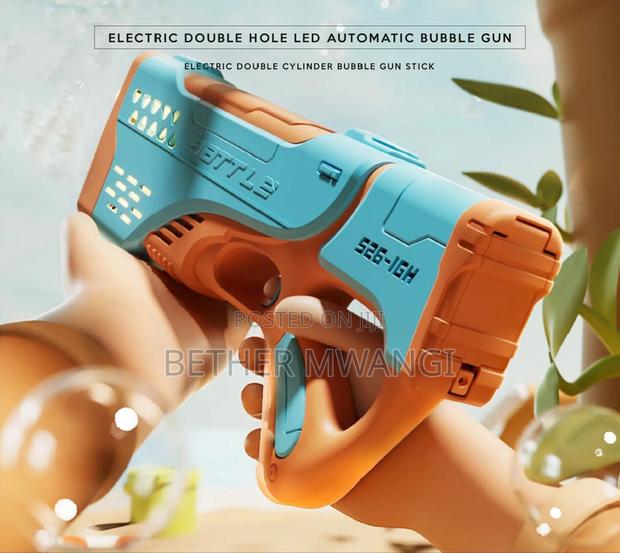 Electric Double Hole Led Automatic Bubble Gun in Kenya - thumbnail 8