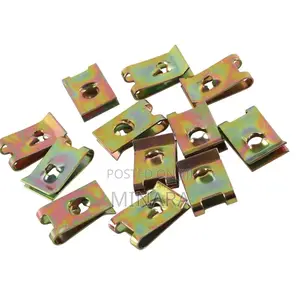 110 Pcs, U-Clips Auto Car U Type Metal Clip Nut Fasteners