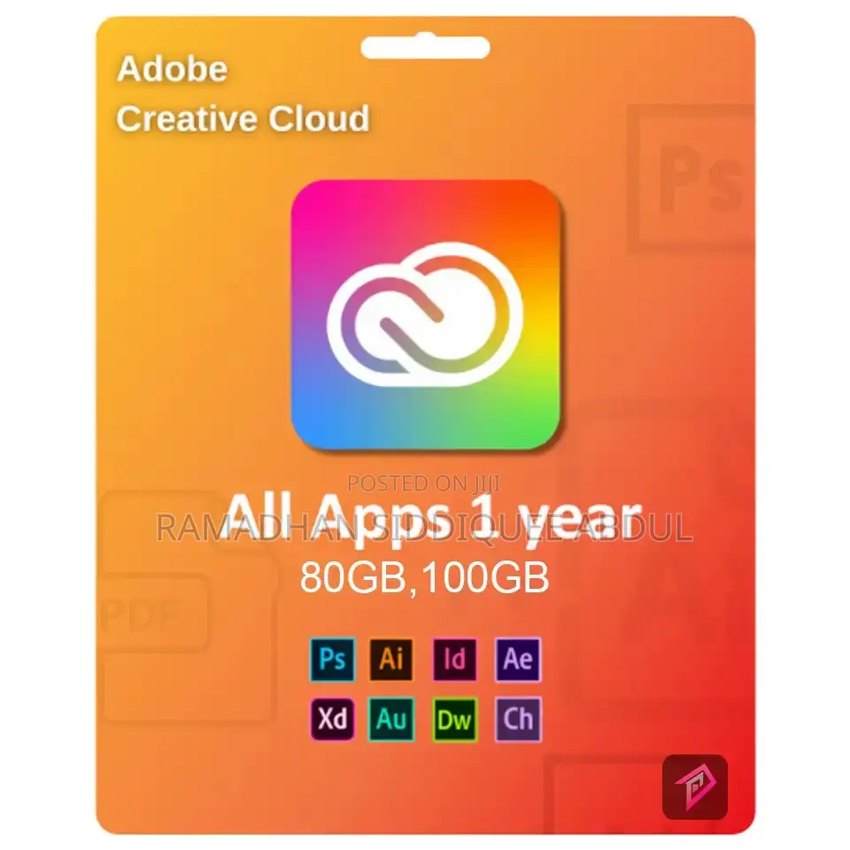 Adobe Creative Cloud (All Apps) | 1 Year | Redeem Code