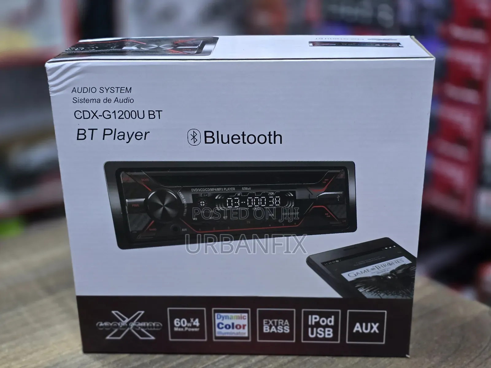 CDX-G1200u Bluetooth Car Radio With Usb, Aux, Cd, DVD